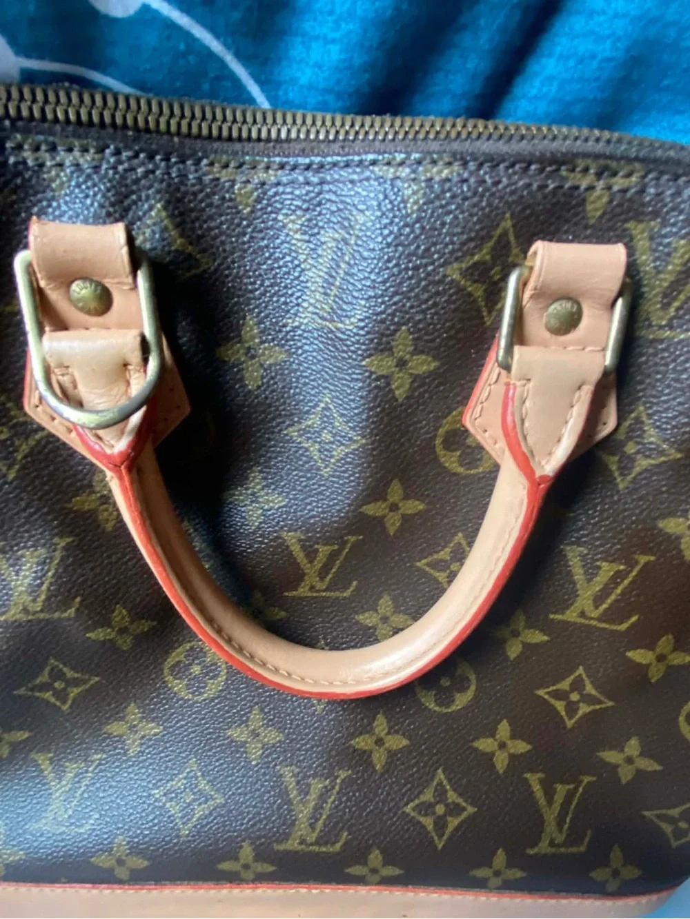 Louis Vuitton Brown Monogram Satchel with Tan Handles - Picture 6 of 16